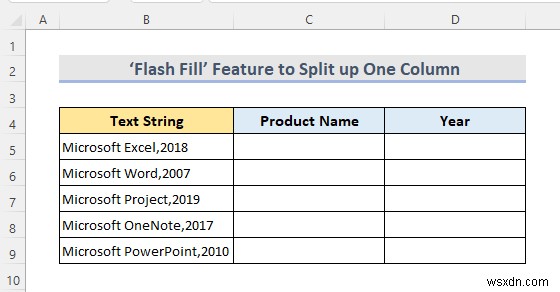 Excel में एक कॉलम को कई कॉलम में कैसे विभाजित करें (7 आसान तरीके)