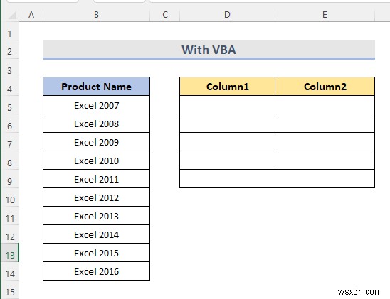 Excel में एक कॉलम को कई कॉलम में कैसे विभाजित करें (7 आसान तरीके)