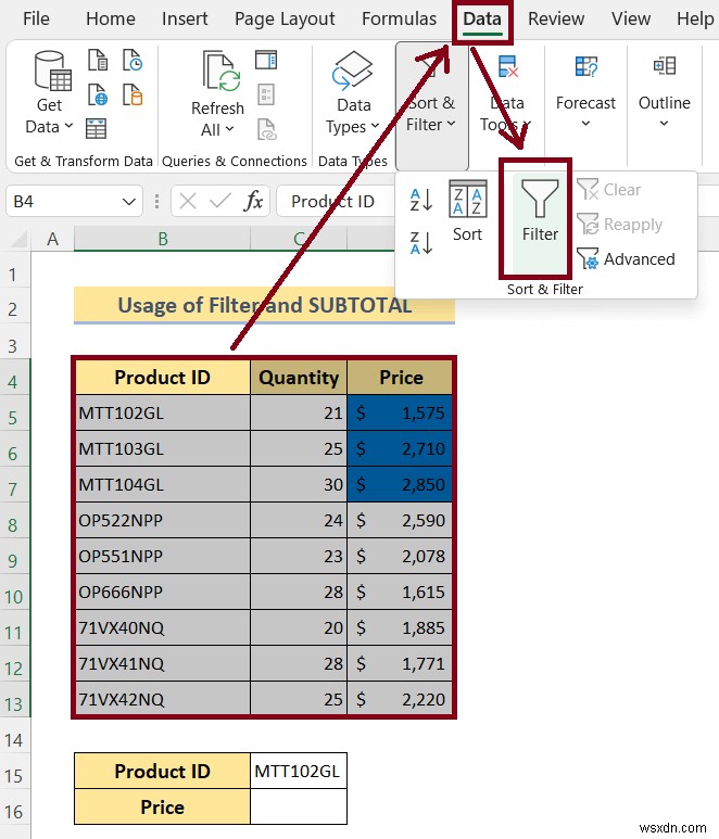 Excel में रंगीन सेलों का योग कैसे करें (4 तरीके)