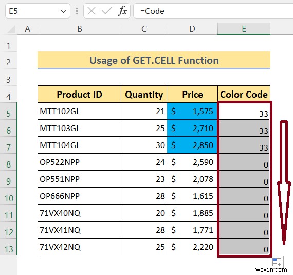 Excel में रंगीन सेलों का योग कैसे करें (4 तरीके)