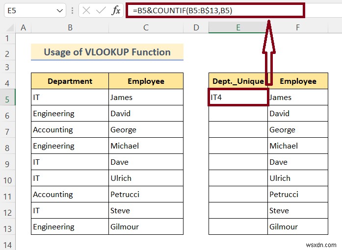 VLOOKUP कैसे करें और Excel में एकाधिक मान कैसे लौटाएं (8 तरीके)