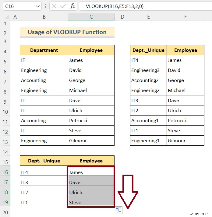 VLOOKUP कैसे करें और Excel में एकाधिक मान कैसे लौटाएं (8 तरीके)