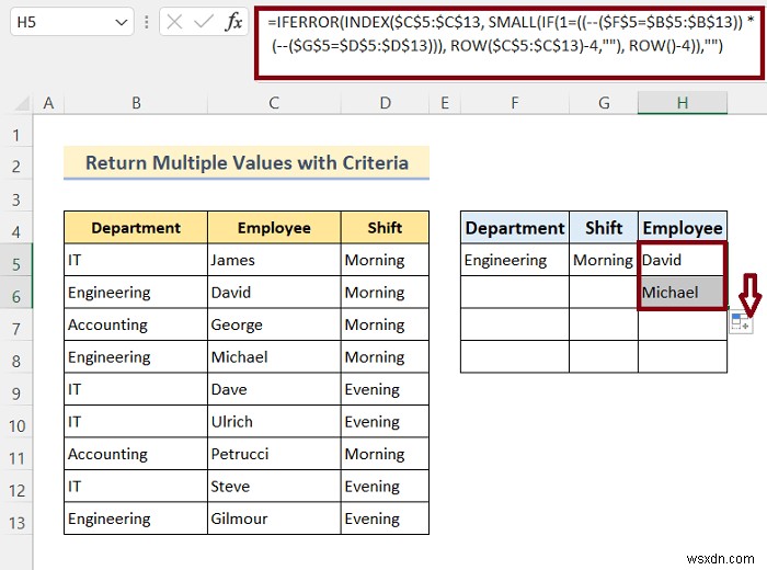 VLOOKUP कैसे करें और Excel में एकाधिक मान कैसे लौटाएं (8 तरीके)