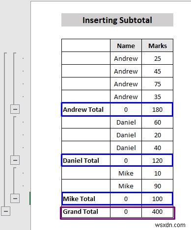 Excel में सबटोटल कैसे डालें