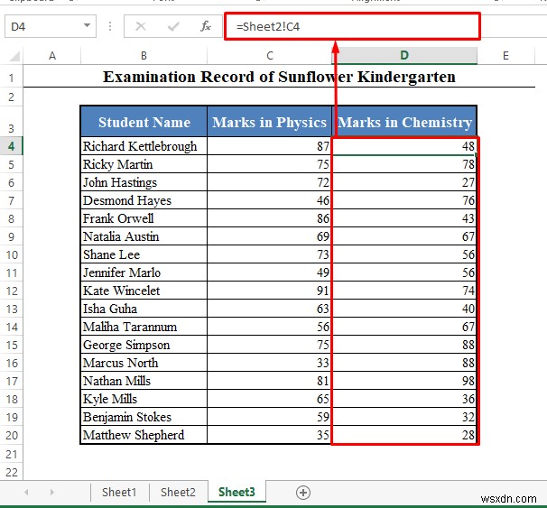 Excel में किसी टेबल को दूसरी शीट से कैसे लिंक करें (2 आसान तरीके)