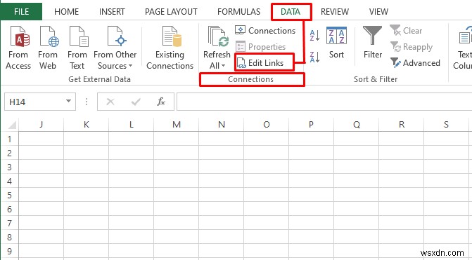 Excel में बाहरी लिंक कैसे निकालें