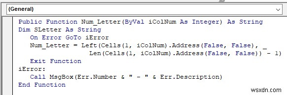 VBA एक्सेल में कॉलम नंबर को लेटर में बदलने के लिए (3 तरीके)