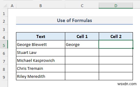 Excel में सेल कैसे विभाजित करें (5 आसान ट्रिक्स)