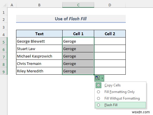 Excel में सेल कैसे विभाजित करें (5 आसान ट्रिक्स)