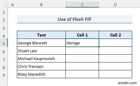 Excel में सेल कैसे विभाजित करें (5 आसान ट्रिक्स)