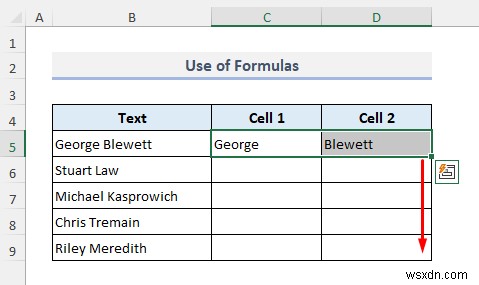 Excel में सेल कैसे विभाजित करें (5 आसान ट्रिक्स)