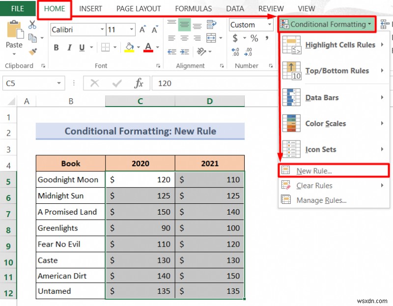 Excel में फ़ॉर्मूला के साथ टेक्स्ट का रंग कैसे बदलें (2 तरीके)