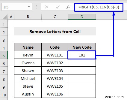 Excel में सेल से अक्षरों को कैसे निकालें (10 तरीके)