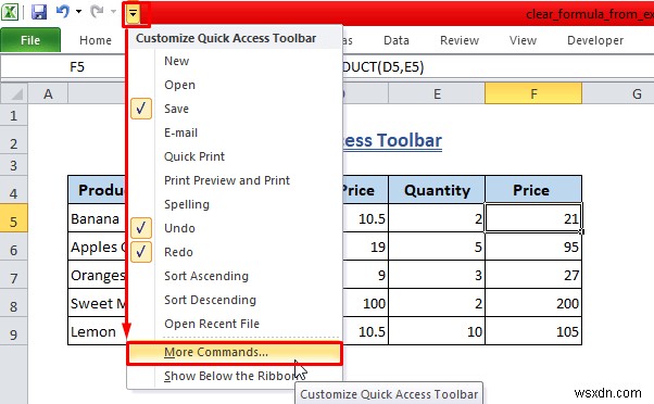 Excel में फॉर्मूला कैसे साफ़ करें (7+ तरीके)