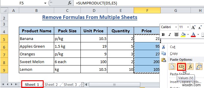 Excel में फॉर्मूला कैसे साफ़ करें (7+ तरीके)