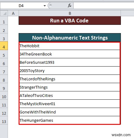 Excel में गैर-अल्फ़ान्यूमेरिक वर्ण कैसे निकालें (2 तरीके)