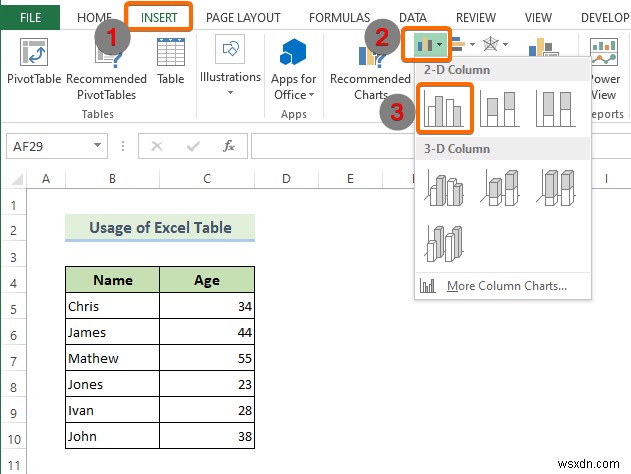 Excel में एक डायनामिक चार्ट रेंज बनाएं (2 तरीके)