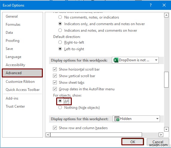 Excel ड्रॉप डाउन लिस्ट काम नहीं कर रही (8 मुद्दे और समाधान)