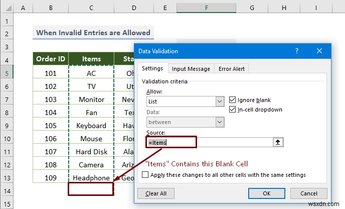 Excel ड्रॉप डाउन लिस्ट काम नहीं कर रही (8 मुद्दे और समाधान)