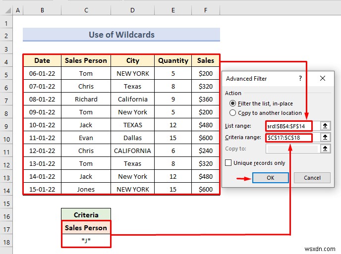 Excel में मानदंड श्रेणी के साथ उन्नत फ़िल्टर (18 अनुप्रयोग)