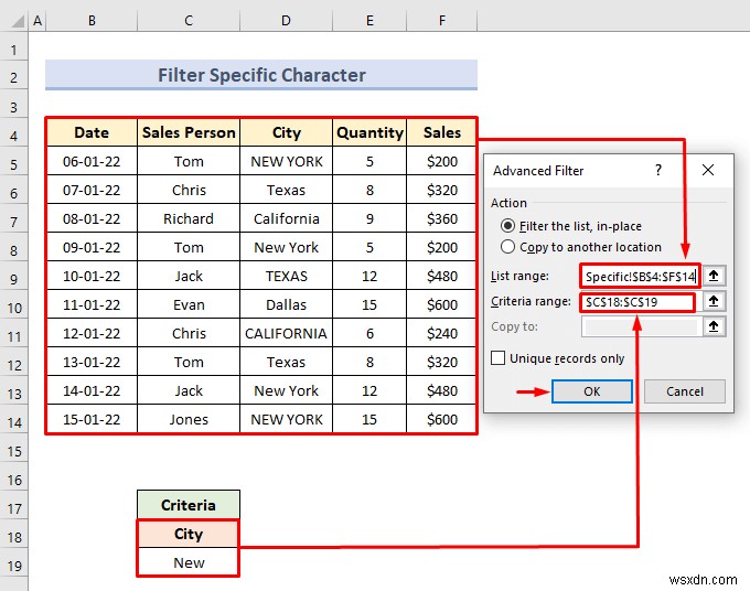 Excel में मानदंड श्रेणी के साथ उन्नत फ़िल्टर (18 अनुप्रयोग)