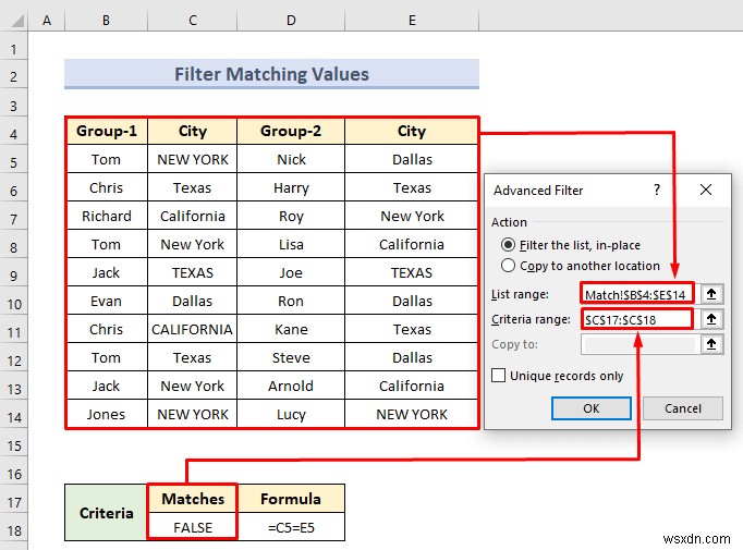 Excel में मानदंड श्रेणी के साथ उन्नत फ़िल्टर (18 अनुप्रयोग)