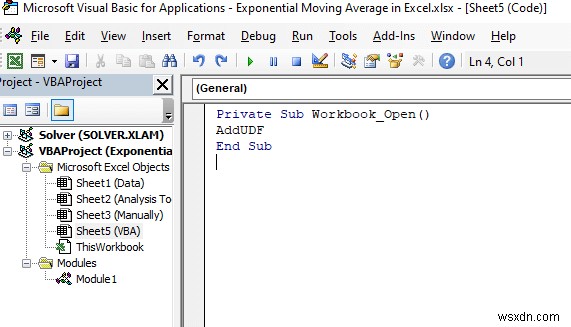 Excel में एक्सपोनेंशियल मूविंग एवरेज की गणना कैसे करें