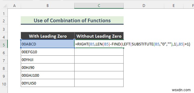 Excel से 0 कैसे निकालें (7 तरीके)