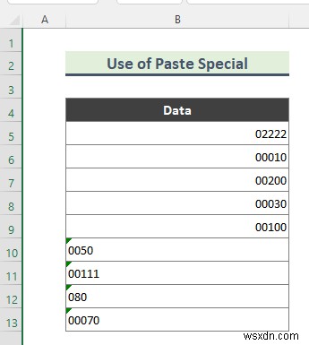 Excel से 0 कैसे निकालें (7 तरीके)