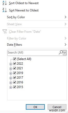 Excel में दिनांक के अनुसार कैसे फ़िल्टर करें (4 त्वरित तरीके)