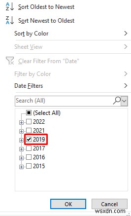 Excel में दिनांक के अनुसार कैसे फ़िल्टर करें (4 त्वरित तरीके)