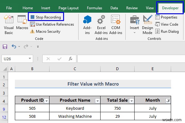 Excel में कस्टम फ़िल्टर कैसे करें (5 तरीके)