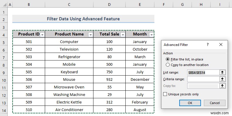 Excel में कस्टम फ़िल्टर कैसे करें (5 तरीके)