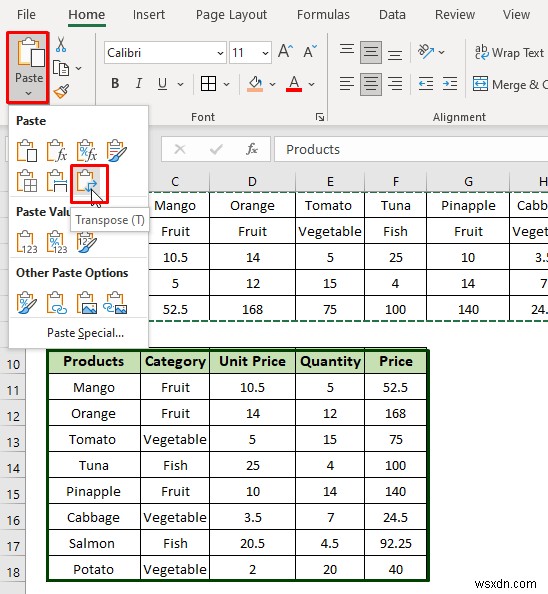 Excel में क्षैतिज डेटा कैसे फ़िल्टर करें (3 तरीके)