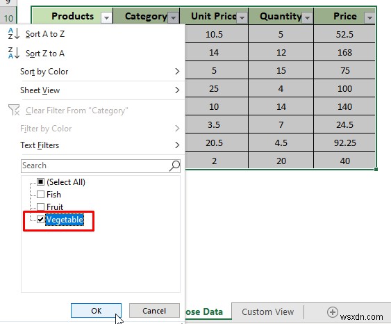 Excel में क्षैतिज डेटा कैसे फ़िल्टर करें (3 तरीके)