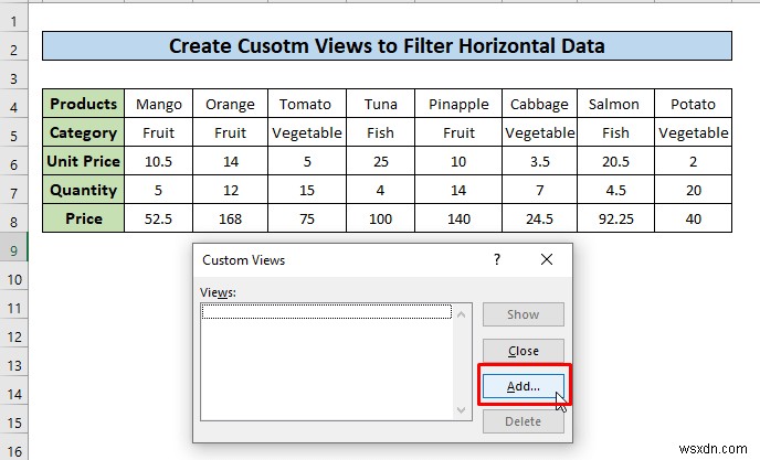Excel में क्षैतिज डेटा कैसे फ़िल्टर करें (3 तरीके)