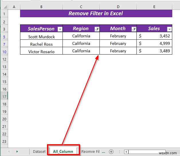 Excel में फ़िल्टर कैसे निकालें (5 आसान और त्वरित तरीके)