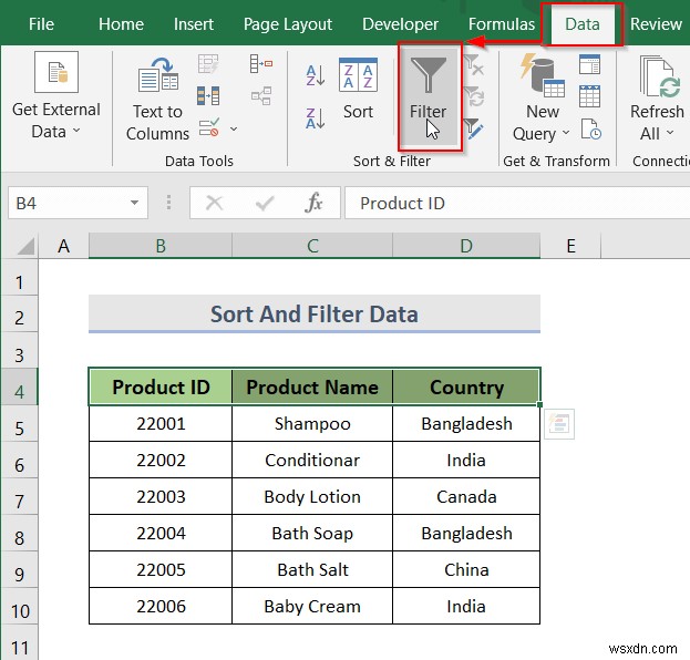 Excel में फ़िल्टर के साथ ड्रॉप डाउन सूची कैसे बनाएं (7 तरीके)