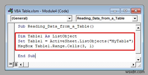 VBA के साथ एक्सेल टेबल का उपयोग कैसे करें (9 संभावित तरीके)