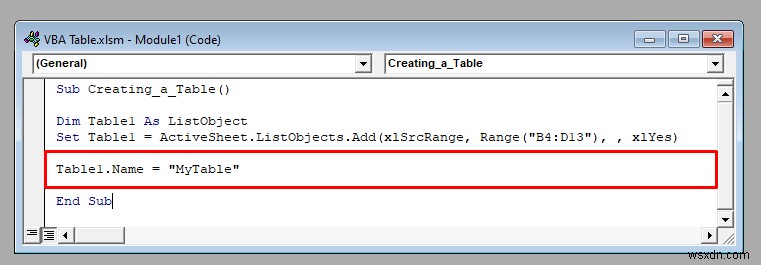 VBA के साथ एक्सेल टेबल का उपयोग कैसे करें (9 संभावित तरीके)