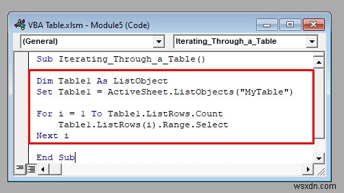 VBA के साथ एक्सेल टेबल का उपयोग कैसे करें (9 संभावित तरीके)