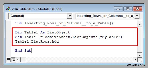 VBA के साथ एक्सेल टेबल का उपयोग कैसे करें (9 संभावित तरीके)