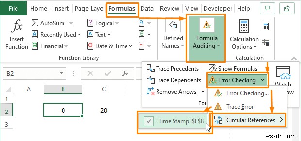 Excel में सर्कुलर संदर्भ की अनुमति कैसे दें (2 उपयुक्त उपयोगों के साथ)