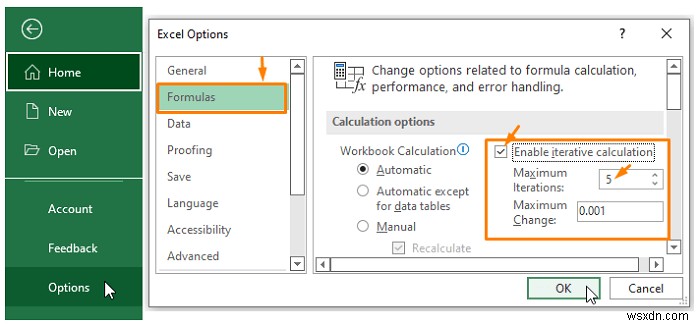 Excel में सर्कुलर संदर्भ की अनुमति कैसे दें (2 उपयुक्त उपयोगों के साथ)