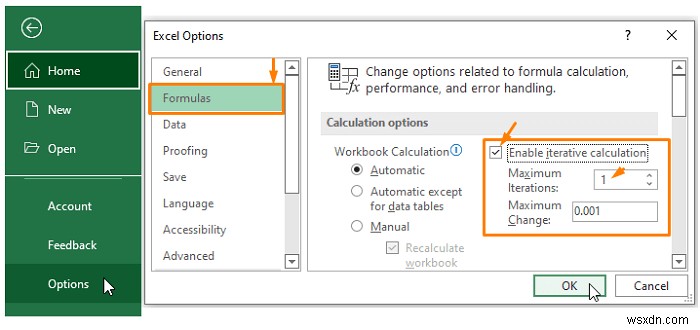 Excel में सर्कुलर संदर्भ की अनुमति कैसे दें (2 उपयुक्त उपयोगों के साथ)