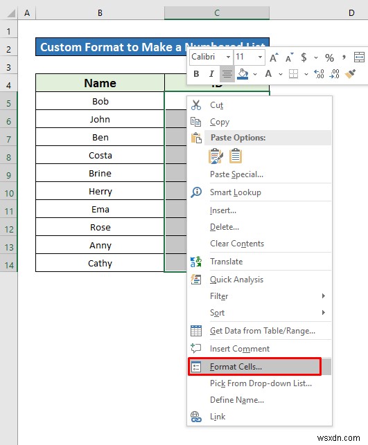 Excel में क्रमांकित सूची कैसे बनाएं (8 तरीके)