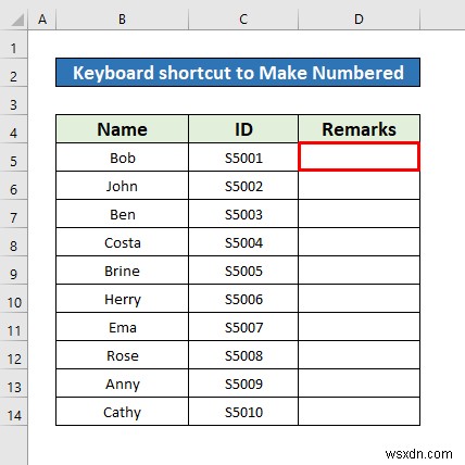 Excel में क्रमांकित सूची कैसे बनाएं (8 तरीके)