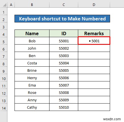 Excel में क्रमांकित सूची कैसे बनाएं (8 तरीके)