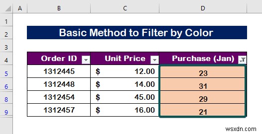 Excel में रंग के आधार पर कैसे फ़िल्टर करें (2 उदाहरण)