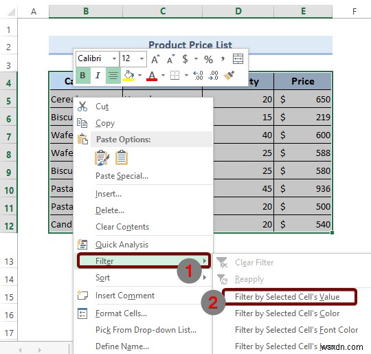 Excel में फ़िल्टर कैसे जोड़ें (4 तरीके)